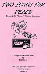 Two Songs for Peace Concert Band sheet music cover